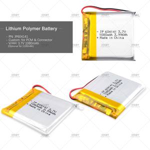 סוללת פולימר נטענת 604141 604040 1100 אמא 1080mah עבור מכשיר קוסמטי - Product Image 5