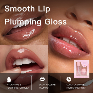 Ushas hot-bán môi đầy đặn bóng + môi mặt nạ với bàn chải mềm kết cấu ánh sáng lâu dài Hydrat dưỡng ẩm nhãn hiệu riêng - Product Image 6