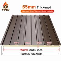 Panneau sandwich ignifuge pour toiture, panneaux sandwich en PU pour toiture, isolation thermique pour entrepôt industriel, durable, installation facile