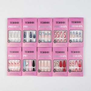 <span class=keywords><strong>Faux</strong></span> ongles réutilisables personnalisables de haute qualité en ABS de style ballet long de 24 pièces <span class=keywords><strong>pour</strong></span> un usage quotidien - Product Image 3