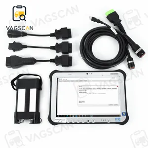 Bagger teile Landwirtschaft licher Diagnose scanner FZG1 Tablet für VOCOM II 88894000 mit PTT2.8.150 Tech Tool mit Kabel