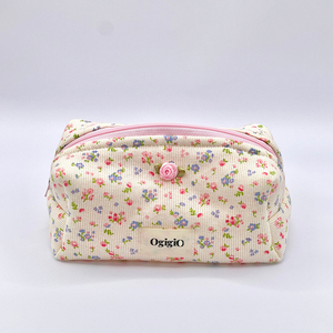 Nouveauté : <span class=keywords><strong>Trousse</strong></span> de <span class=keywords><strong>maquillage</strong></span> en velours côtelé à imprimé floral, petite, avec fermeture éclair, tendance - Product Image 6