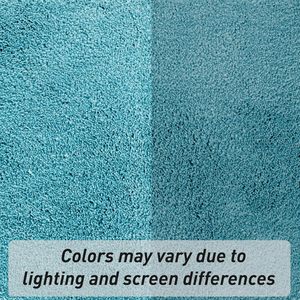 พรมเช็ดเท้าห้องน้ำสีพื้นแบบใหม่ ดูดซับน้ำได้ดี ผลิตจากไมโครไฟเบอร์ พร้อมแผ่นรองกันลื่น TPR - Product Image 4