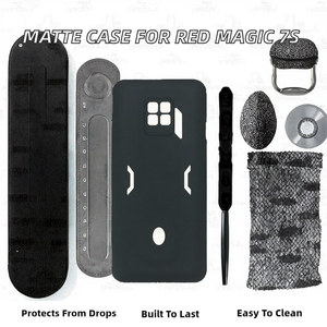Coques de téléphone portable en TPU mat antichoc, vente en gros par le fabricant, coque de téléphone portable douce et givrée pour <span class=keywords><strong>Red</strong></span> <span class=keywords><strong>Magic</strong></span> <span class=keywords><strong>7S</strong></span> Pro Noir - Product Image 2