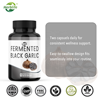 Extrait d'ail noir fermenté HACCP OEM ODM, 60 capsules végétales, soutien immunitaire et antioxydant, complément alimentaire