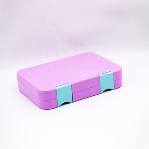 Factory Plastic <strong>Lunch</strong> <strong>Box</strong> Kids Different Color Inside BPA Free <strong>Small</strong> Size 4 Interchange 6 Compartment Bento <strong>Box</strong> for School - Product Image 2