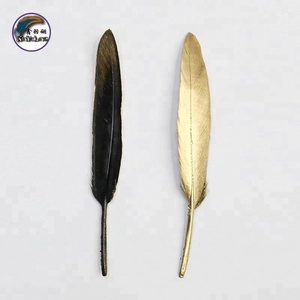 Bán buôn 10-15cm Lông Ngỗng Nhuộm trắng Tip Vàng Bộ lông cho hàng thủ công & Quà Tặng bao bì - Product Image 4