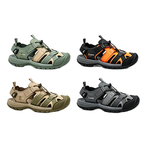Sandales en cuir maillé avec soutien <span class=keywords><strong>de</strong></span> la voûte plantaire, résistantes à <span class=keywords><strong>l</strong></span>'abrasion, séchage rapide, sangle à boucle réglable, <span class=keywords><strong>chaussures</strong></span> décontractées <span class=keywords><strong>pour</strong></span> la marche en extérieur, sur sentiers et aquatiques - Product Image 2