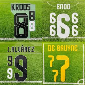 Camisa de Futebol Mundial <span class=keywords><strong>2026</strong></span> com Nome e Número Impressos em Serigrafia, Material PU, Etiquetas de Cuidado Autoadesivas Laváveis, Corte a Laser Retangular - Product Image 2