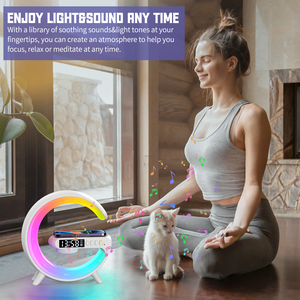 Mini Novelty Atmosphere Table Light 15W Wireless Charger Sunrise Wakeup <strong>G</strong> Bedside <strong>Lamp</strong> - Product Image 5
