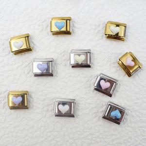 Pulsera de Acero Inoxidable Chapada en Oro con Forma de Corazón, Estilo Italiano, Nueva Moda, Personalizable, Serie Amor - Product Image 2