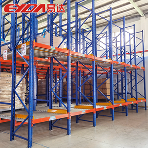 Sistema de estante de palé selectivo industrial Estante de almacenamiento de cartón deslizante con rodillo de gravedad de acero para almacén Fácil de usar - Product Image 5