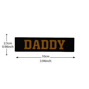 Нашивка-значок DADDY Dad Creative Word для морали команды, из ПВХ, мягкая резина, 3D, водостойкая, треугольная, с ночной подсветкой, для рюкзака - Product Image 2