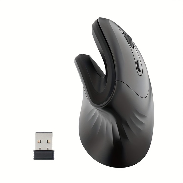 2.4G Wireless Vertical Mouse Ergonomic Optical Computer USB Mouse With 3 Adjustable DPI Big Hands Mouse