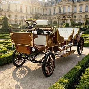 Carroza Eléctrica Turística 2026 de Gran Venta para 4 Pasajeros, Vagón Eléctrico Estilo Retro para Parques de Atracciones y Resorts - Product Image 1