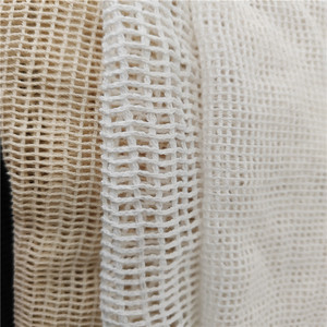 Hữu Cơ Bông Thoáng Khí Bông Lưới Vải Cho Quần Áo Tops Quần 100% Bông Sợi Dọc Dệt Kim Bán Buôn Lưới Thiết Kế Vải - Product Image 3