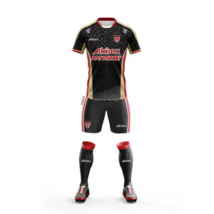 <span class=keywords><strong>2023</strong></span> Akilex Sporty Teamwear 100 Haute Qualité Polyester SoccerWear Professionnel Conception Personnalisée Sublimation Hommes Football T-shirts - Product Image 1