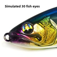 Leurre de pêche multi-articulé Swimbait Glide Bait 190mm 56g coulant à corps rigide avec queue souple détachable pour achigan, brochet, poisson-chat, lucioperche