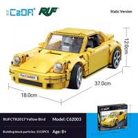 Bloques de Construcción C62003 de Plástico ABS, 40 Piezas, Modelo de Auto Deportivo de Carreras, Juguete Educativo, Regalo para Niños