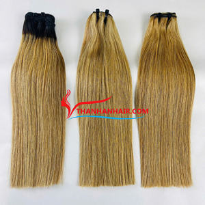 2024 Premium Bone Machine Paquete de cabello de doble trama Extensiones de cabello Remy vietnamita Todos los colores adecuados para terminar la cutícula - Product Image 3