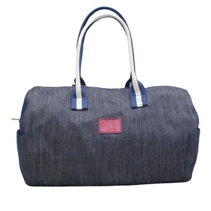 Bolsa de Lona Vaquera Nueva 2026, Bolsa de Mano Cilíndrica de Gran Capacidad, Bolso de Viaje Informal con Asa Colorida para Mujer, para Viajes de Fin de Semana y Gimnasio - Product Image 3