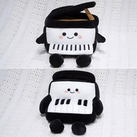 Peluche Nouveauté Grand Piano, Mini Clavier, Poupée en Peluche Thème Musical, Cadeau en Peluche pour Vente en Gros, Logo Brodé Personnalisé