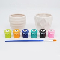 Wingart haute qualité Non toxique peinture vos propres pots de fleurs craquelés Kit de peinture craquelée bricolage peinture en céramique pour les enfants