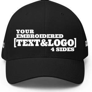 Casquette de baseball personnalisée en coton à 6 panneaux, unie, réglable, pour sports de plein air, noire, avec logo brodé, vente en gros - Product Image 2