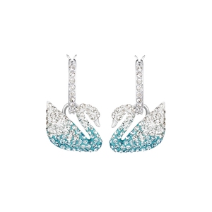 Pendientes de Lujo de Moda, Acero Inoxidable con Incrustaciones de Diamantes de Imitación, Pendientes de Cisne, Joyería Hipoalergénica de Alta Gama - Product Image 4