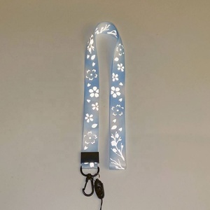 Sangle de cou imprimée personnalisée de sécurité de haute qualité Longes réfléchissantes en polyester - Product Image 4