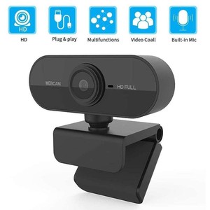 Webcam 1080P Hd Full Auto Focus For Video Conference System With 360 Degree Rotation And Up <b>Down</b> Adjustment - Product Image 2