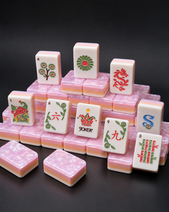 Mahjong de Lujo para Niños <span class=keywords><strong>Daen</strong></span>, Estilo Can, Acrílico Ecológico y Duradero, para 4 Jugadores, Serie Ice Flower Shell - Product Image 2