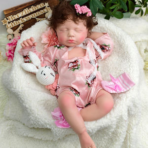 Autentico Silicone rinato bambino 50cm ragazzo/ragazza capelli fatti a mano neonato giocattolo occhi chiusi per bambini Nanny Training - Product Image 1