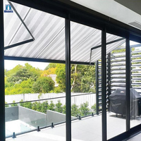 Auvent rétractable motorisé en alliage d'aluminium, auvent électrique pour patio, auvent à manivelle manuelle, auvent à bras pliable