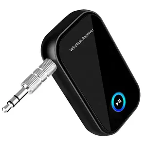 10hours stereo bluetooth 5.0 video receivers audio wireless bluetooth receiver 3.5mm aux audio