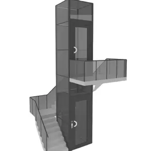 Uso doméstico três andares elevador hidráulico casa residencial elétrico pequeno elevador doméstico