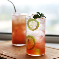 Borosilicate Barware Restaurant Hôtel Boire Grande Eau Vin Jus Bière Whisky Cocktail Verres Tumbler Highball Verre Tasse
