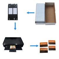 Imprimante Automatique CD DVD et Cartes PVC / Machine à Faire des Disques CD DVD Imprimante de Cartes de Visite avec 50 Plateaux CD DVD