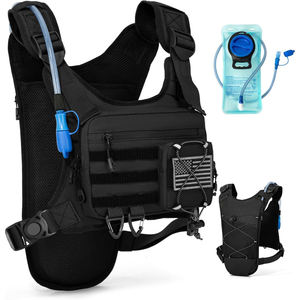 हल्का 2L पानी मूत्राशय हाइड्रेशन बहीलिंग बैकपैक हाइकिंग के लिए बैकपैक चिंतनशील छाती बैग-पुरुषों को जॉगिंग बैग - Product Image 1