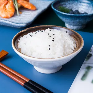 4.5英寸日本乡村风格压花圆形餐厅釉面装饰陶瓷沙拉水果碗