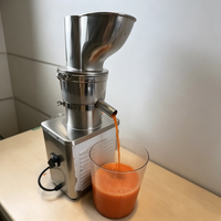 Extracteur de jus commercial à pression à froid en acier inoxydable, machine électrique pour fruits et légumes, jus de gingembre et de pomme
