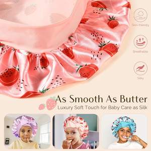 Bonnets pour enfants Logo personnalisé Enfant Tie Dye <span class=keywords><strong>Bonnet</strong></span> en satin pour tout-petits Bling <span class=keywords><strong>Bonnet</strong></span> de luxe pour bébé pour filles garçons - Product Image 2