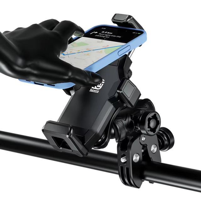 Kewig Phone Holder High Quality Motor Bike Phone Mount New Cycling Anti-Shock Anti-Shake Waterproof Mobile Phone Holder Outdoor