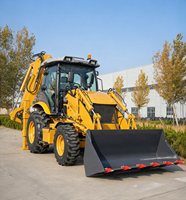 Beli FC-388Y Backhoe Loader 4 Roda Sama 102 HP dengan Outriggers Berkualitas Tinggi 4 Wheel Drive Efisiensi Operasional Tinggi