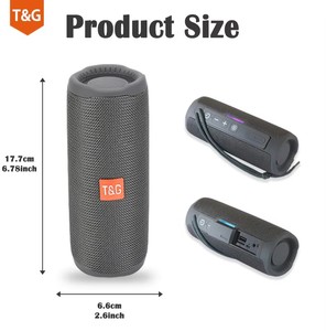 Mini altavoz de tela de graves Estéreo Portátil impermeable al aire libre <span class=keywords><strong>Subwoofer</strong></span> columna Boombox FM Aux reproductor de música para uso en teléfonos móviles - Product Image 6