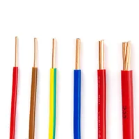 Fil électrique flexible multibrins 1,5 mm² 2,5 mm² en cuivre pur, câble isolé pour la décoration intérieure, câblage isolé en PVC
