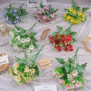 Ramos de Girasoles Artificiales, Flores de Seda, Decoraciones para Bodas, Moldeo por Inyección, Arreglos de Alta Gama para Sala de Estar - Product Image 1