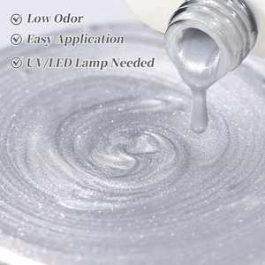 BORN PRETTY Vernis Gel Magnétique Effet Œil de Chat Blanc Perle Clair de Lune, Résine Naturelle Inodore, Paillettes Argentées Soyeuses, Vernis à Ongles Gel TPO - Product Image 6