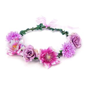 Serre-tête LED lumineux multicolore avec <span class=keywords><strong>guirlande</strong></span> florale et boules, idéal pour défilés, fêtes, accessoire de mariée pour filles, et guirlandes décoratives pour enfants et jeunes filles - Product Image 5