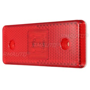 1/2pcs 24V 4 LED Truck Side <b>Marker</b> Light Indicator Lamp Amber <b>White</b> Red for Trailer Lorry Bus - Product Image 3